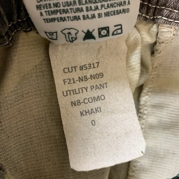 Sundry Camo Utility Jogger Pants 0 XS Military Inspired Drawstring Tapered - Picture 7 of 7